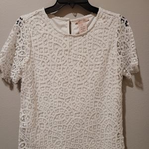 Philosophy shell lace t-shirt